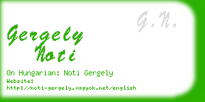 gergely noti business card